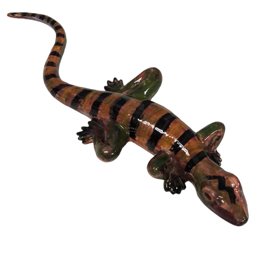 Handpainted signed vintage‎ 1994 salamander 14” lizard St. John